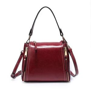 Genuine Leather Crossbody Handbag, Joy